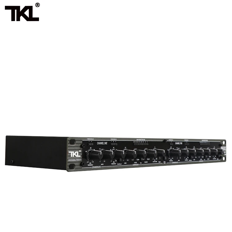 professional-grade dual-channel compression limiter EQ balanced mixer anti-howling stage performance to prevent excessive sig