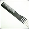 Professional quality hair salon use lightweight 5-pin tail comb heat resistant lifting comb anti-static teasing comb