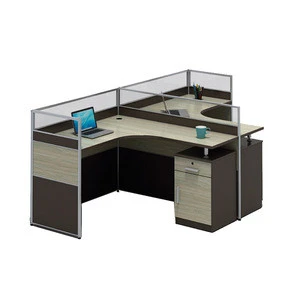 Professional work station desk modern office partition 2 person workstation