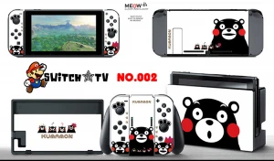 Protector Sticker Decal Vinyl Skin for Nintendo Switch NS Console Controller +Stand Holder Protective Film