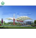 PTFE Stadium tensile membrane structure, membranestructure bleachers canopy tent,Special design carport