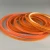 Import PU orange color sewing machine motor belts from China