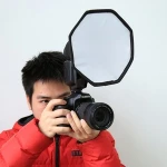 PULUZ 20cm Foldable Soft Flash Light Diffuser Softbox, ,led light stand for video camera Soft Flash Light