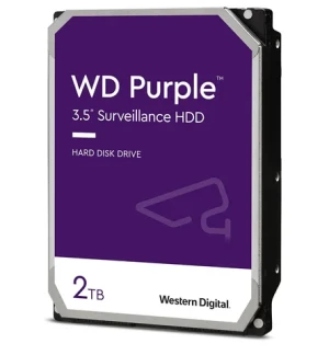 Purple 2TB Surveillance Hard Disk Drive 5400 RPM Class SATA 6Gb/s 3.5 Inch HDD WD20PURZ