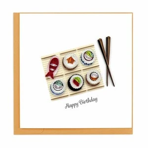 Quilled Birthday Sushi Card