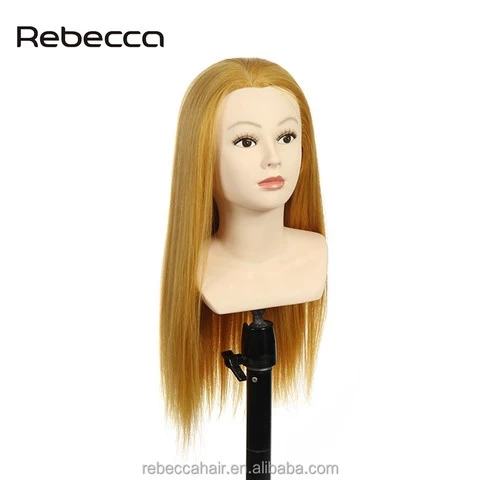 Rebecca Wholesale Hair Manikin Hairdresser Doll African American Female Mannequin Wig Training Mannequin Head With Human Hair