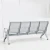 reception waiting chair airport triple bench 4 seater black blue seat metal furniture hospital waiting room chair airport seat