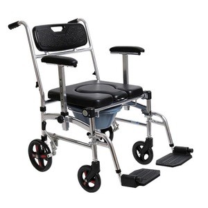 Rehabilitation Therapy Supplies FDA approved commode chair with bedpan / Deluxe Comfort Height Adjustable Commode