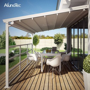 Remote Control Switch Garage Awning Cost PVC Roof Gazebo Balcony Retractable Pergola