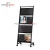 Import Removable 4 tiers metal floor standing magazine rack with wheels from China