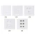 Import Resbon 1 2 3 4 6 Port Cat5E Cat6 PVC ABS UK Wall Switches Plate Network RJ45 Faceplate 86 from China