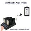 Restaurant queue call guest coaster pager wireless paging system with 16 pagers
