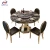 Import Retangular Thicken Marble Top Stainless Steel Frame Dining Tables Sets from China