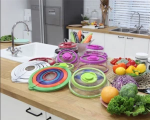 Reusable Food Storage Bags  Food Grade Plastic Wrap Vacuum Stretch Silicone Lids Kitchen Silicone Cover