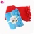 Import Ribbon and Color Insert Packaged Blue Red Color Multifunction Washable Comfortable Coral Fleece Blanket with Pompons from China
