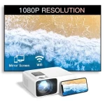 Rigal Smart Wifi Portable 1080P LCD LED Projector Outdoor Video Movie Beamer Business Mirror Screen Tablet Projectors