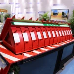 road blocker specification metal crash barrier hydraulic road block construction barricades road safety equipment