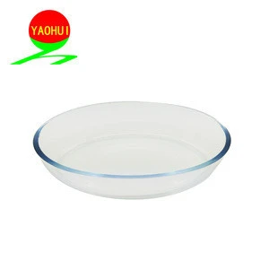 Round glass bakeware sets with glass lids