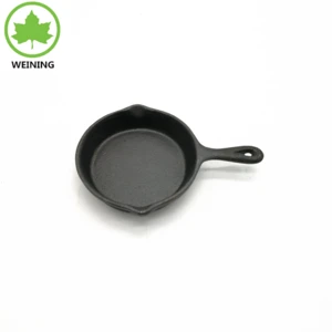 Round Mini Cast Iron Pots Pans Baking dish pan Egg Frying pan wholesale