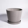 Round Plastic Plant Pot With Saucer