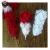Import Royal Regiment Duck feather Red &amp; White Plume Hackle for Beret Hat from Pakistan