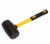 rubber mallet hammer Fiberglass Handle Rubber Mallet, 16-Ounce