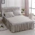 Import Ruffled patchwork bedspread with bed skirt from China