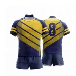 Rugby uniform Sets 100% Polyester Made and Custom Sublimation Logo,Name,Number Printing