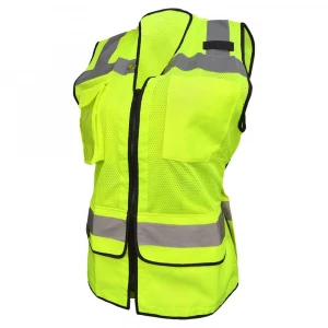 safety fluorescent working ansi uniform designs for women working reflective vests