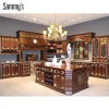 Sammys luxury French classic style modular solid wood kitchen cabinets