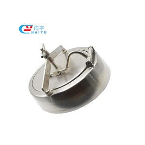Sanitary Stainless Steel Inward Pressure Oval Manhole Covers with Bevel Edge