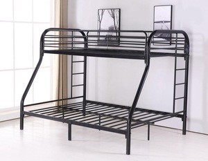 School furniture 2 tires double decker steel metal bunk bed