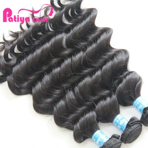 Search Patiya 10 year hair company, 9a grade machine made double weft full ends indian wavy hair extensions