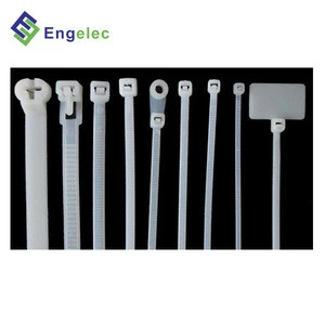 Self locking cable tie white black multi color brand new material nylon 66 metal detectable cable ties