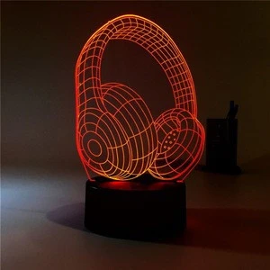 Selling animal shaped lamp seven-color transform bridge car model acrylic touch lamp