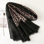 Senao 2019 newest products travel big scarf  Amazon sells well custom  Malaysia travel leopard print scarf