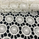 Senegal Fabric Water Soluble Embroidery White Lace Fabric Embroidery   India Women Dress Embroidery Lace Fabric