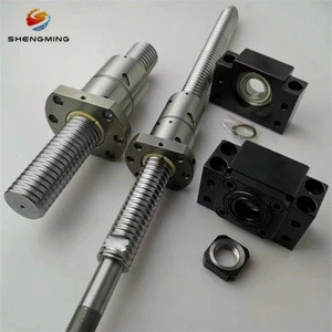 SFU1605  rolled ball screw C7 with end machined + 1605 ball nut + nut housing+BK/BF12 end support + coupler
