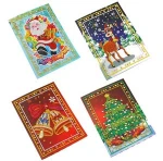 Shiny Special Embroidery Kits Santa Claus Hot sale Christmas Gift Merry Christmas DIY Diamond Painting Greeting Card