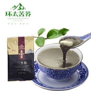 sichuan huantai 480g Black Tartary Buckwheat Powder with Rye and Sesame health diabetic food refined buckwheat flour