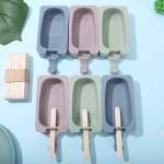 Silicone ice cream mold jelly hockey machine baby DIY food supplement tool popsicle stick kitchen