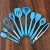 Import Silicone Kitchen Utensil Set 10 Piece heat resistant Non-Stick Baking Tool Silicone Utensils Cooking Tools spatula Whisk BBQ set from China