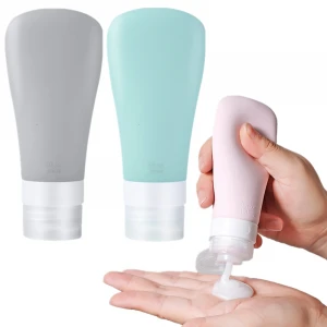 Silicone Leak-proof Squeezable Bottle Portable Travel Bottle Set, Shampoo Body Wash Portable Cosmetic Bottles
