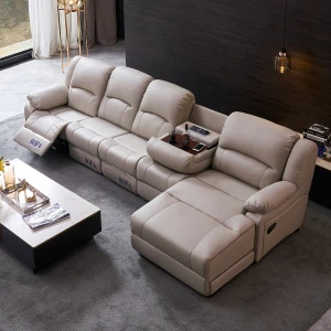 Simple and modern sofa set furniture modern Northern Europe power recliner chairs reclining sofa sectional