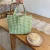 Import Simple Design Plaid Girls Handbags Kawaii Mini Small Hand Carry Cotton Lunch Bag from China