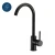 Import Single lever water mixer sink water mixer tap black kitchen faucet from China