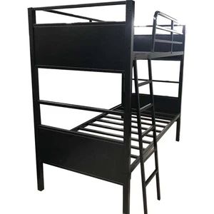 Single Sleeper Supportive housing Bunk Bed Convertible Steel Bed Frame Double Decker Round Bunk Bed
