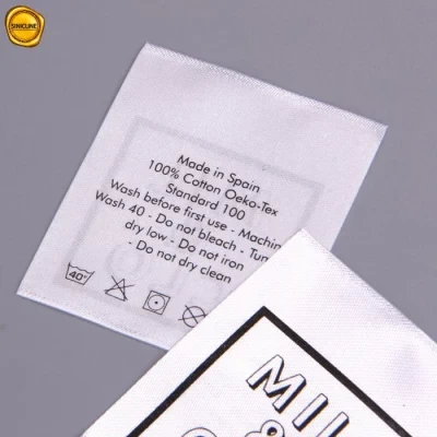 Buy Sinicline Custom Washing Instruction Print Care Label For T Shirt