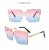 Import SKYWAY Trendy Square Female UV400 Sun Glasses Fashion Oversized Gradient Shades Women Sunglasses from China
