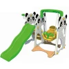 Small indoor slide childrens swing and kids slide plastic play set